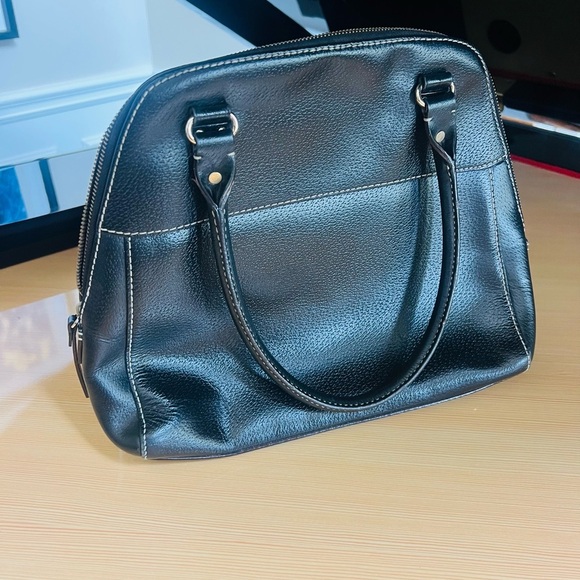 Kate Spade Elegant Black Leather Satchel - Picture 6 of 8